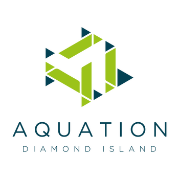 Aquation Diamond Island Primary Logo