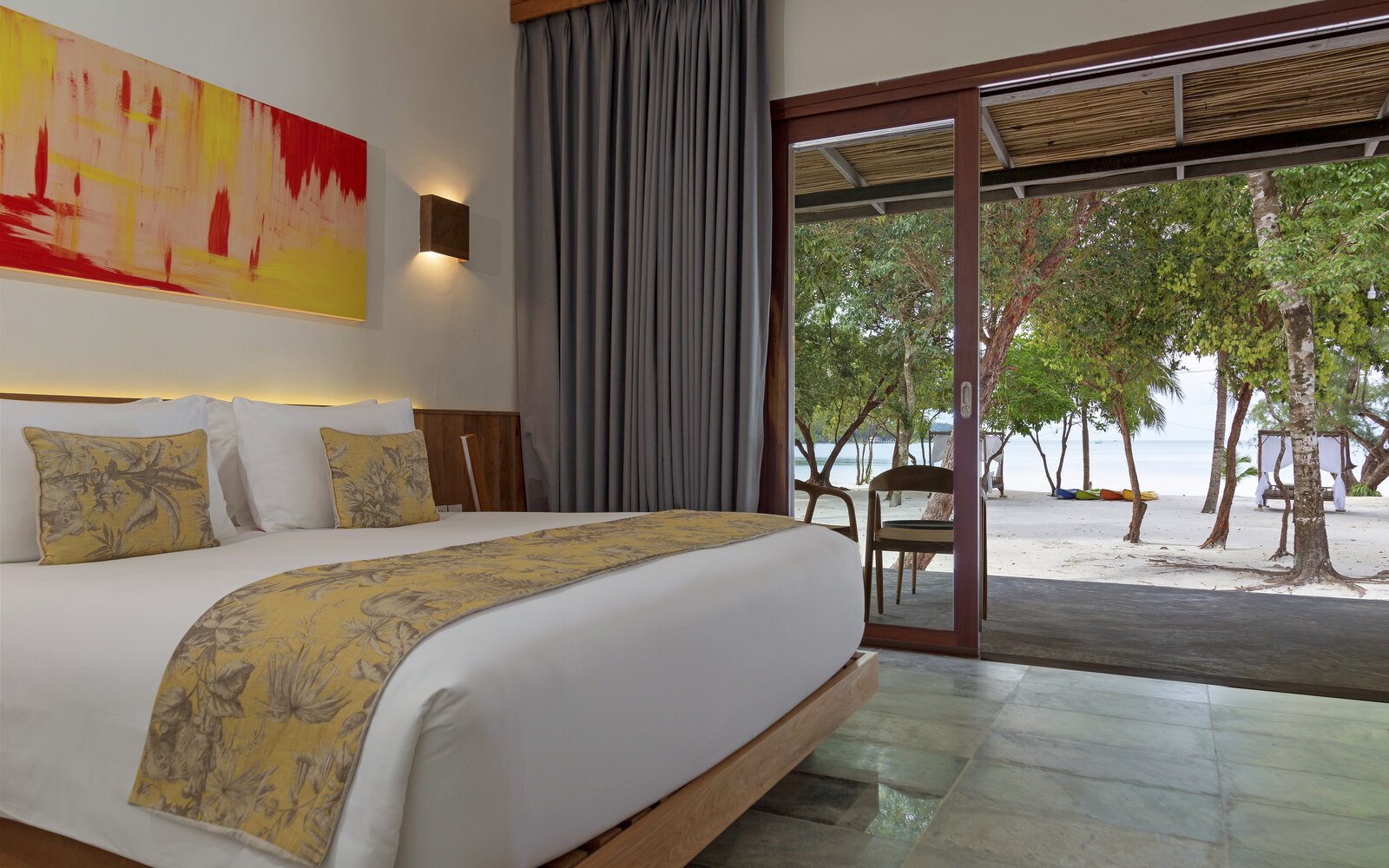 Seaview Room at Island Center Point, Hotel and Resort in Saracen Bay, Koh Rong Sanloem, Cambodia