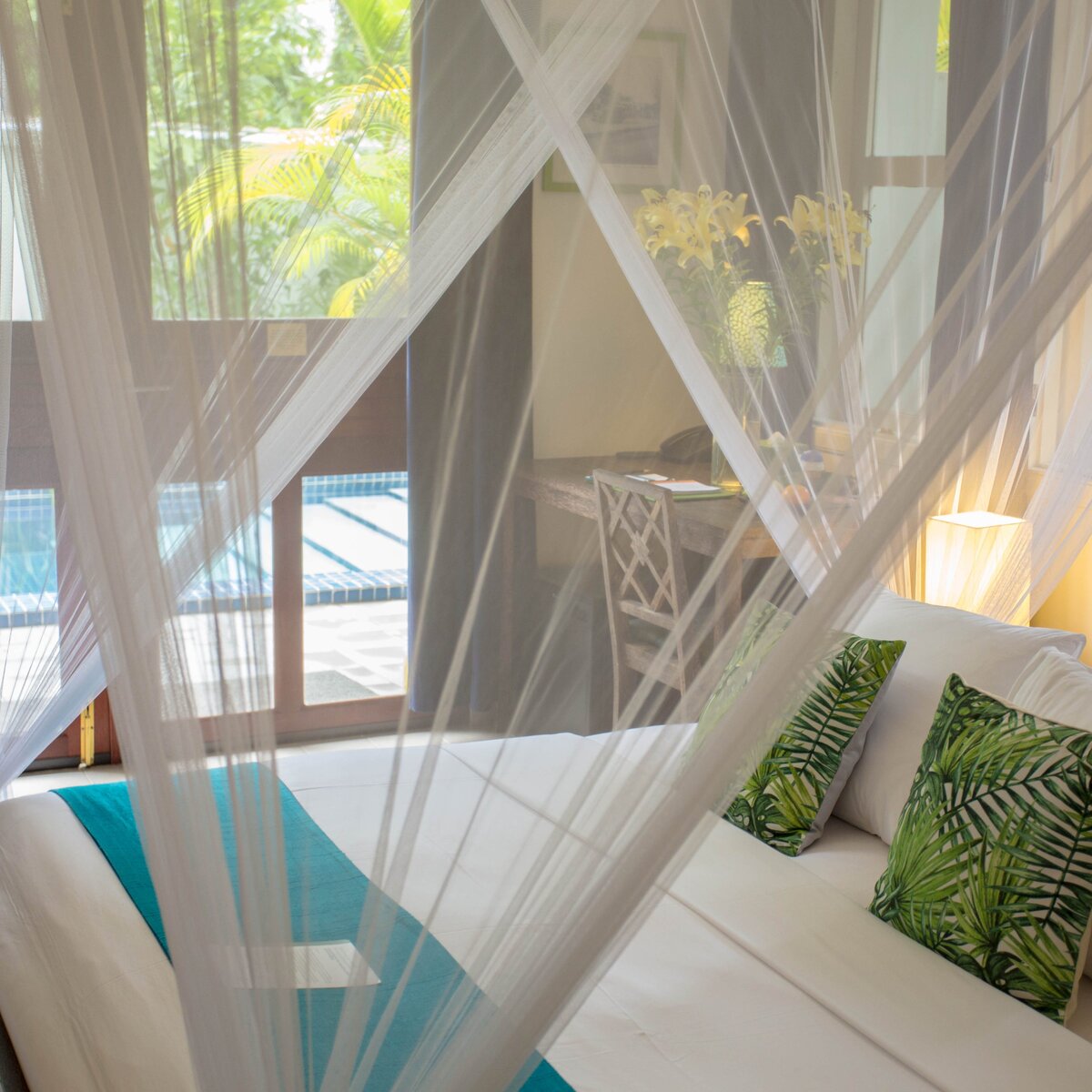 Private pool room view at Pavilion Hotel.