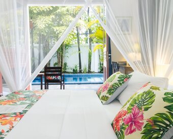 View from the room of the Private Pool suite.