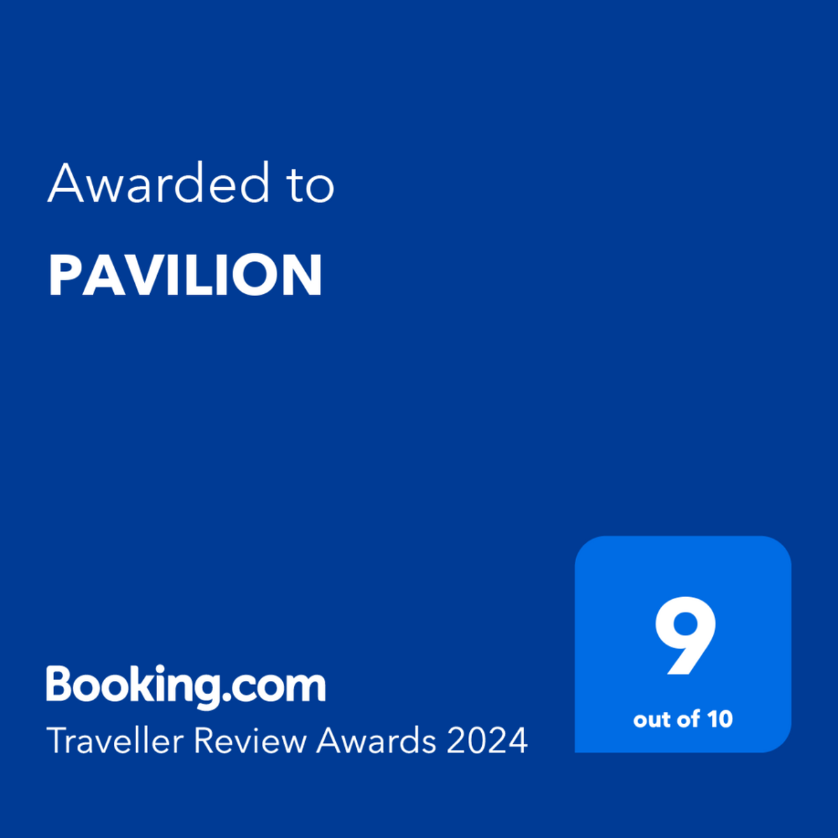 Pav bookingcom Award TRA 2024