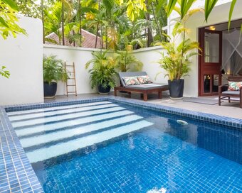 Private pool room at Pavilion Heritage Oasis Hotel, Phnom Penh