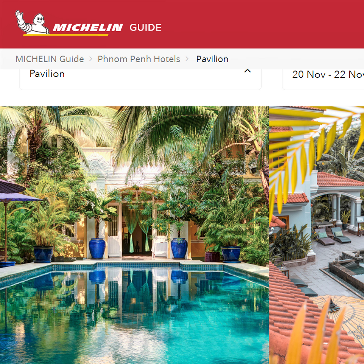 Pavilion michelin guide