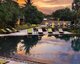 Main pool in early evening, Templation Angkor Resort, Siem Reap